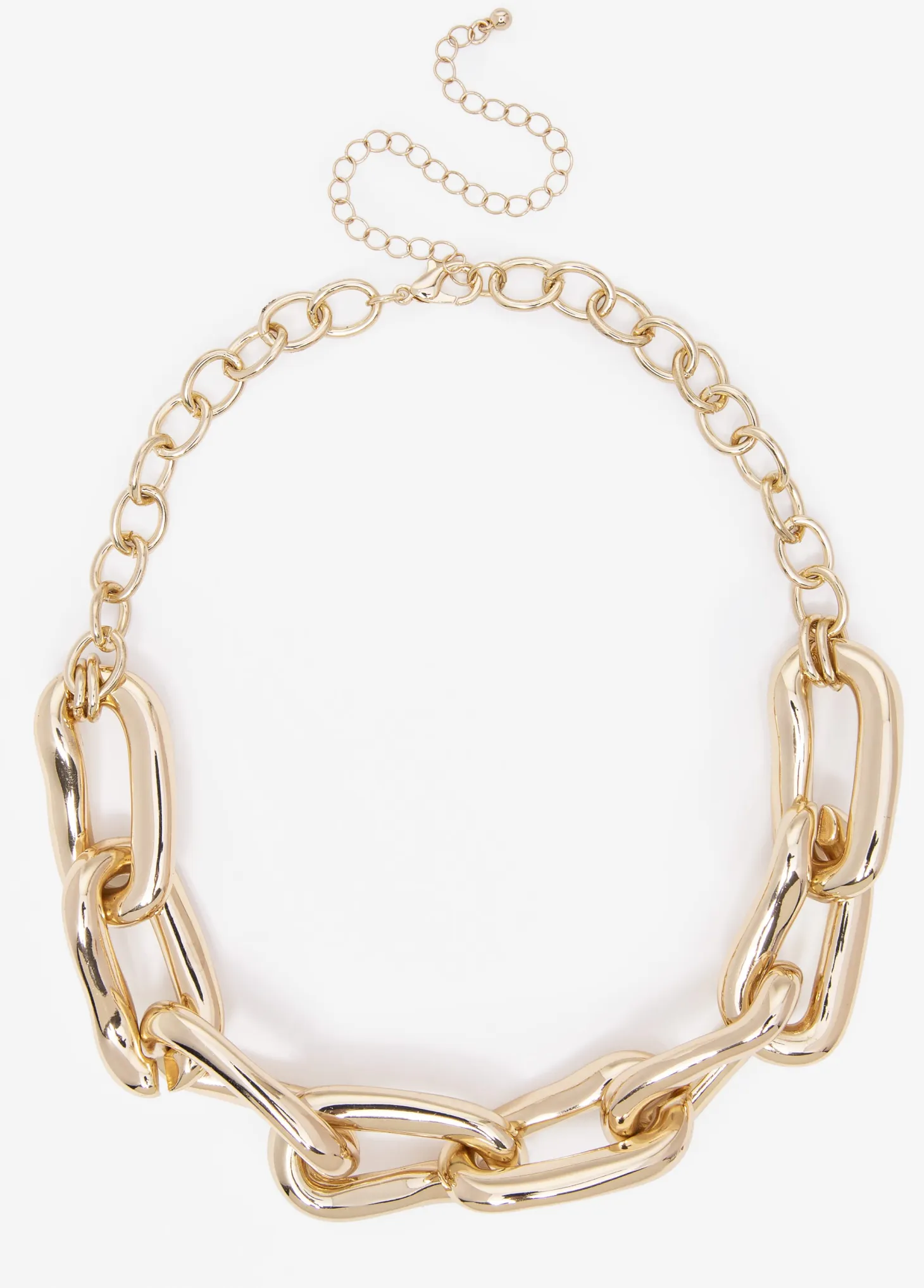 Gold Tone Chain Link Necklace