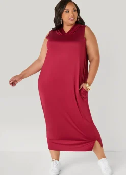 Hooded Maxi Cocoon Dress