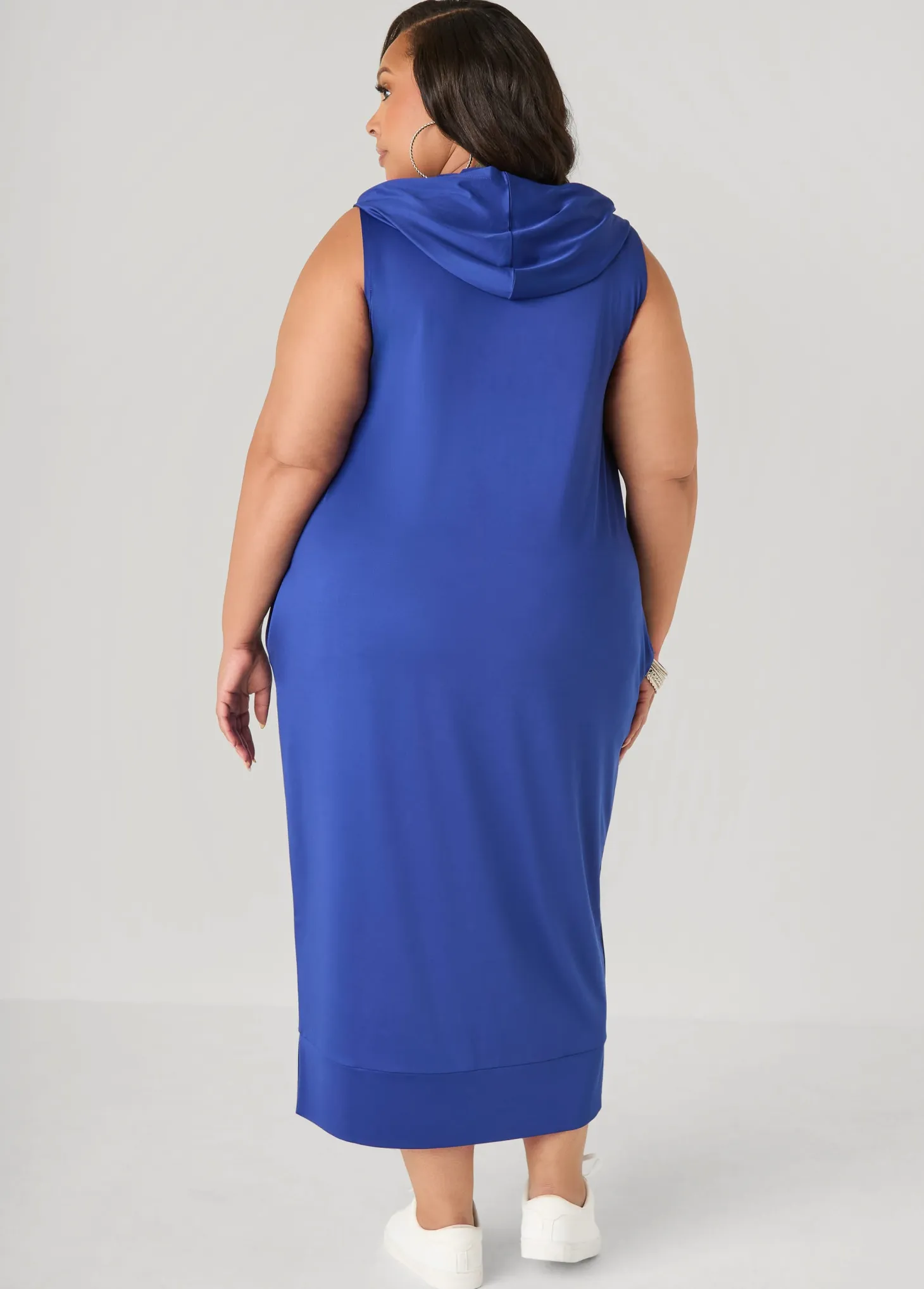 Hooded Maxi Cocoon Dress