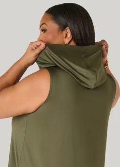 Hooded Maxi Cocoon Dress