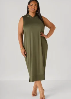 Hooded Maxi Cocoon Dress