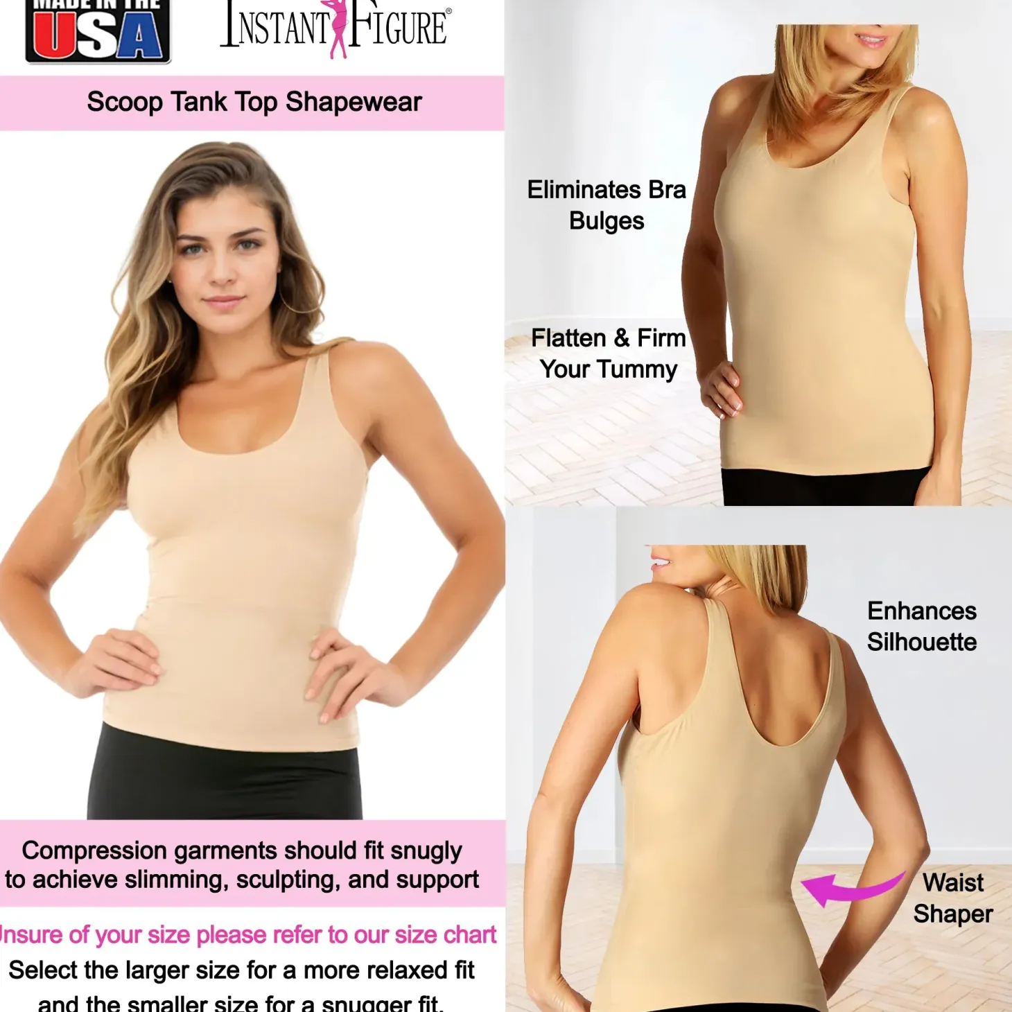 InstantFigure Compression Shapewear Tank