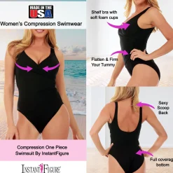 InstantFigure Faux Wrap Swimsuit