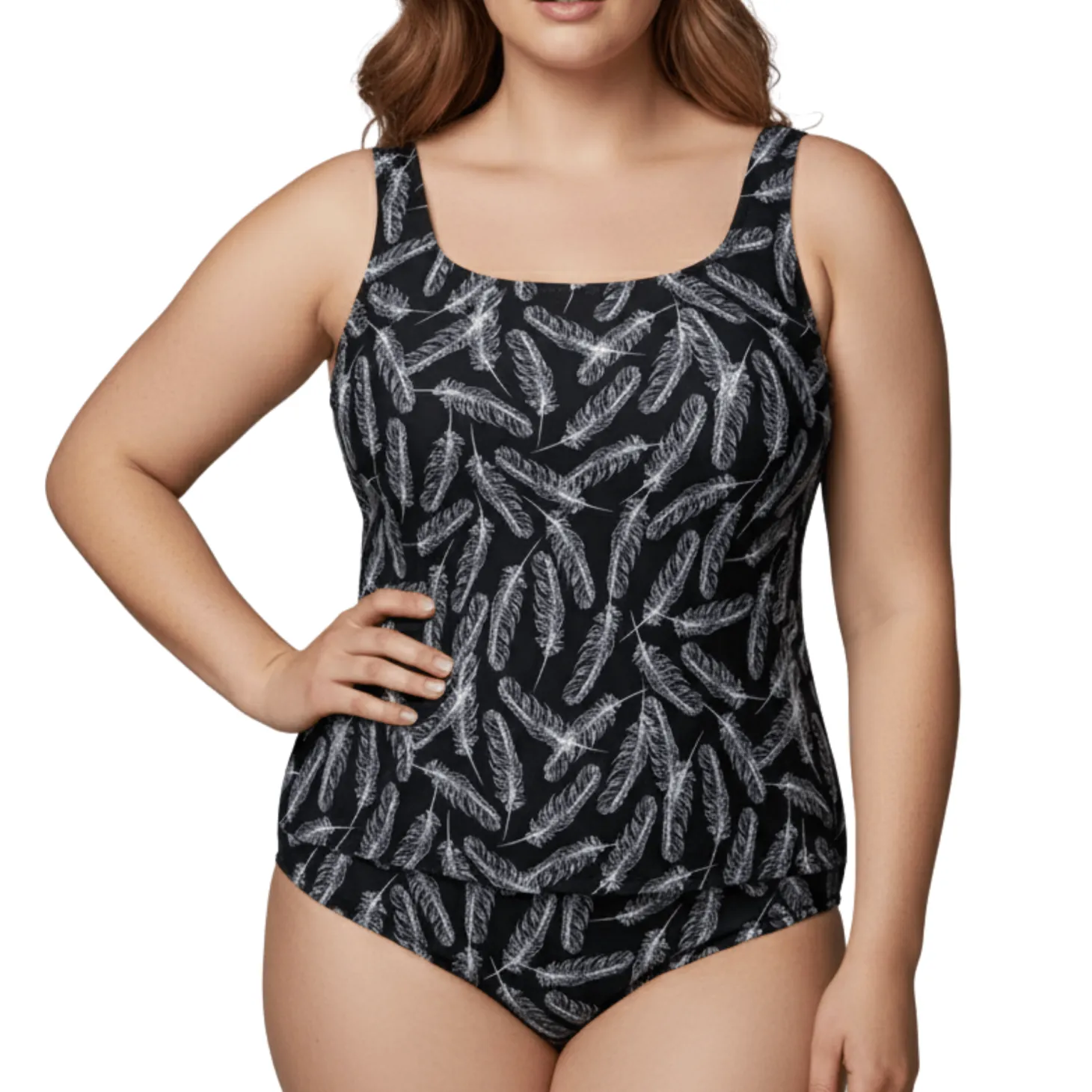 InstantFigure Feathers Hipster Swim Bottoms