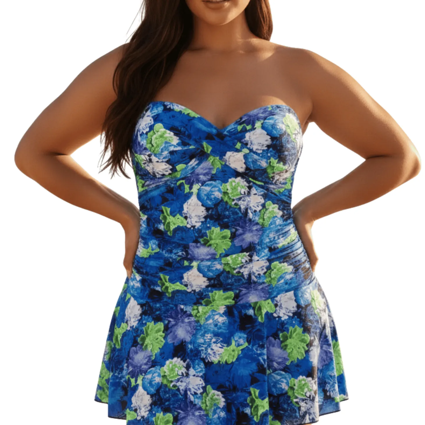 InstantFigure Floral Print Swimdress