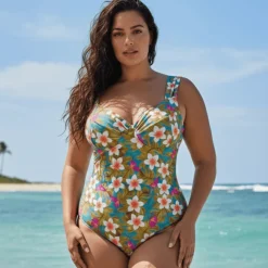 InstantFigure Hawaii Open Back Swimsuit