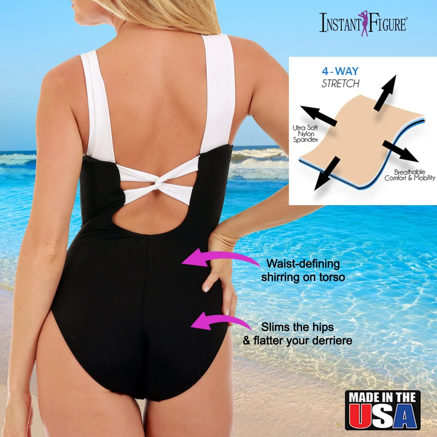 InstantFigure Knotted Swimsuit