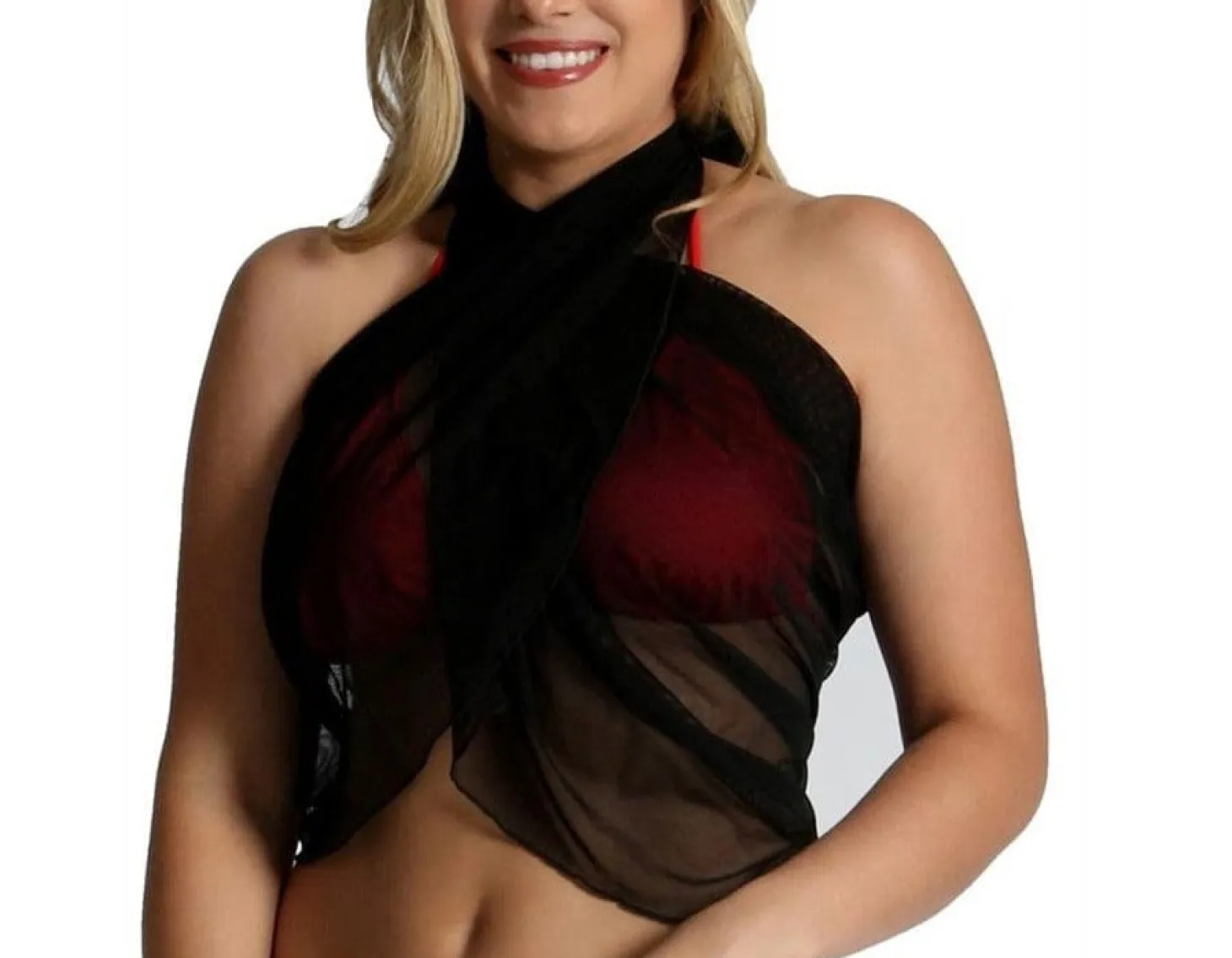 InstantFigure Mesh Cover Up Sarong