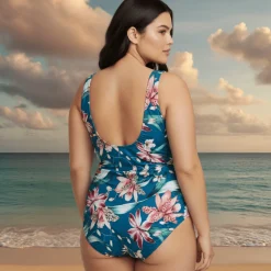 InstantFigure Orchid High Neck Swimsuit