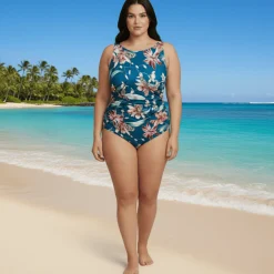 InstantFigure Orchid High Neck Swimsuit