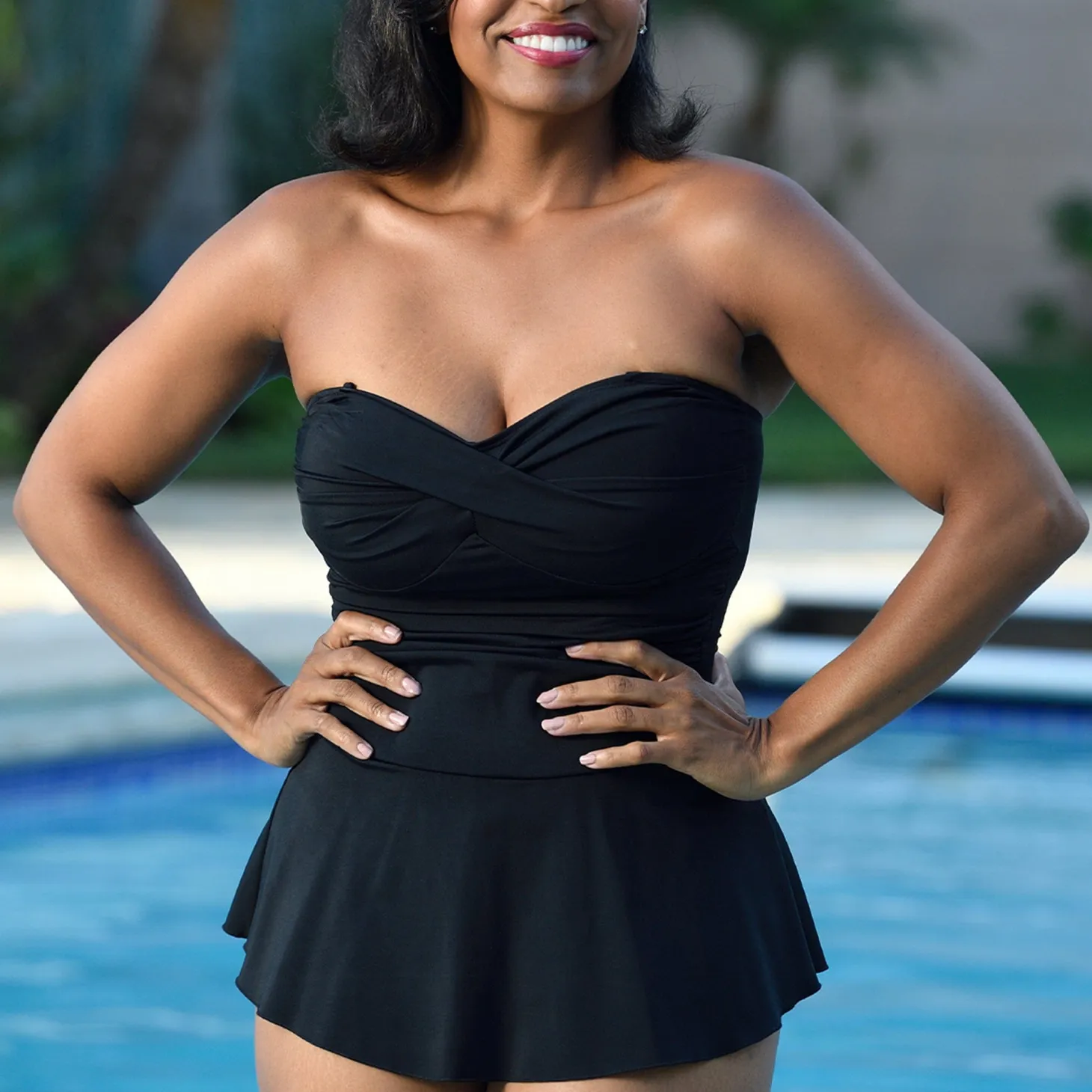 InstantFigure Strapless Swimdress