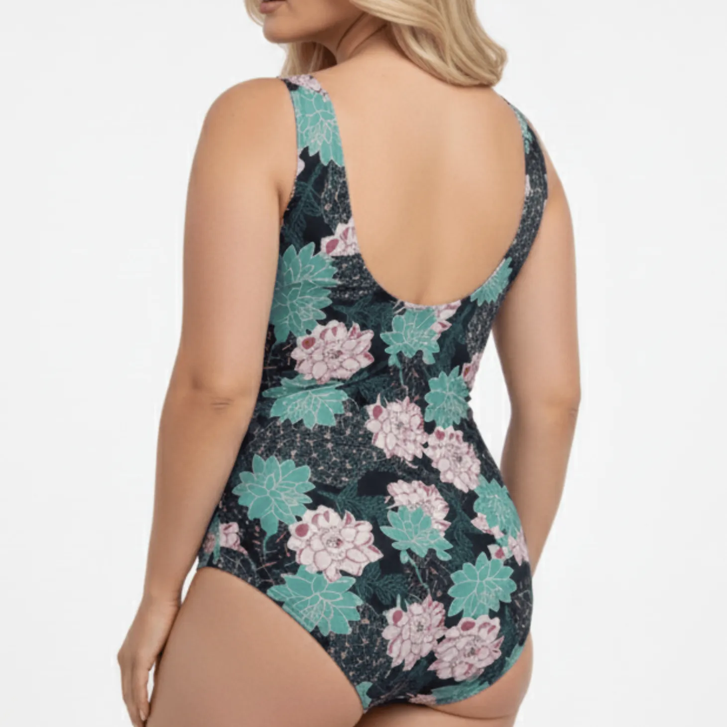 InstantFigure Succulent High Neck Swimsuit