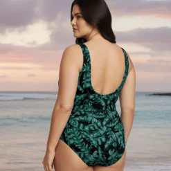 InstantFigure Tropical High Neck Swimsuit