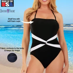 InstantFigure Twist Front Swimsuit