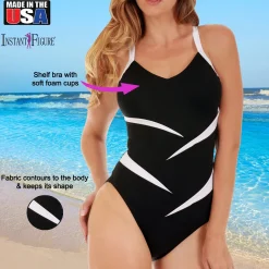InstantFigure Two Tone Swimsuit