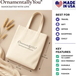 Irish Sequined Canvas Tote Bag