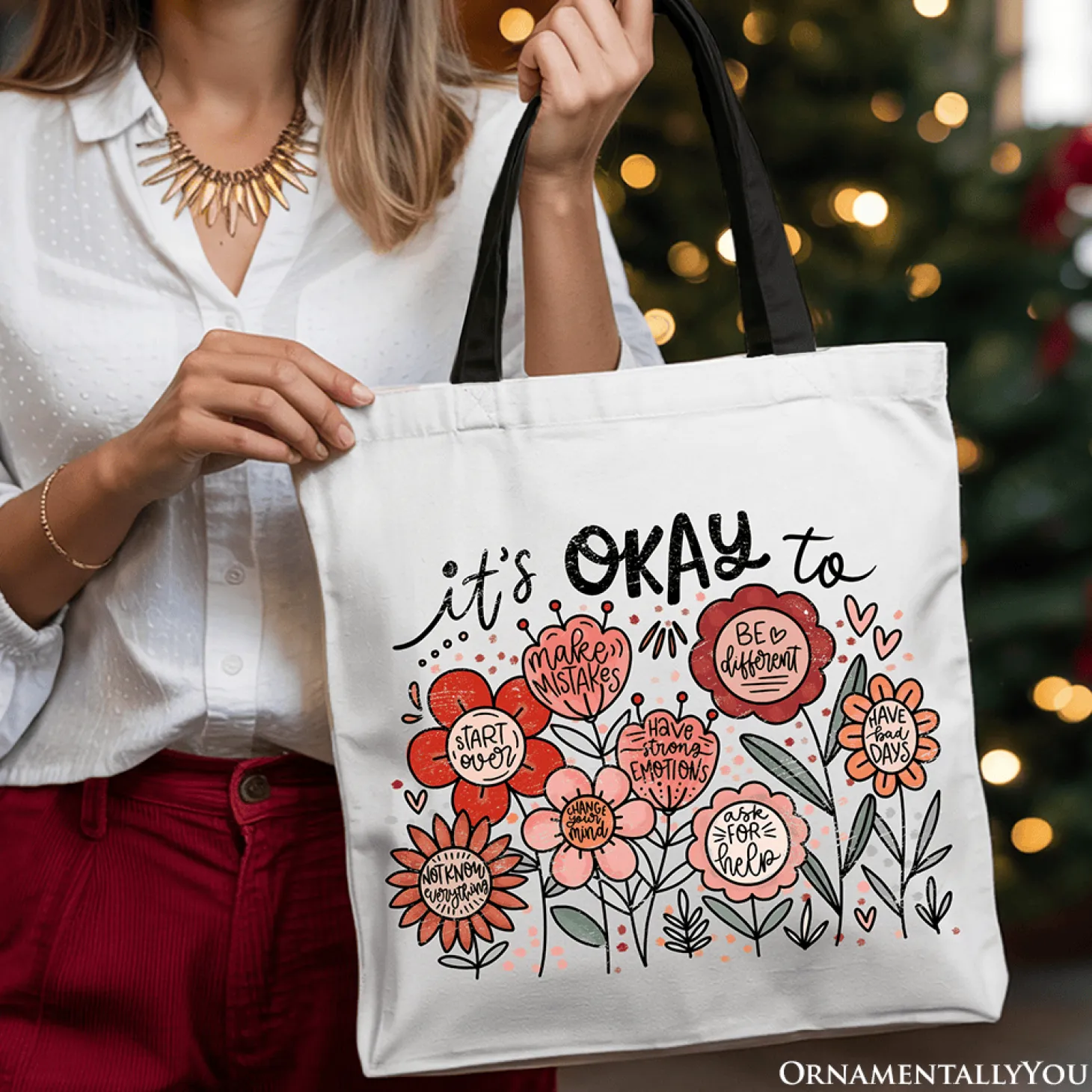 Its Okay Canvas Tote Bag