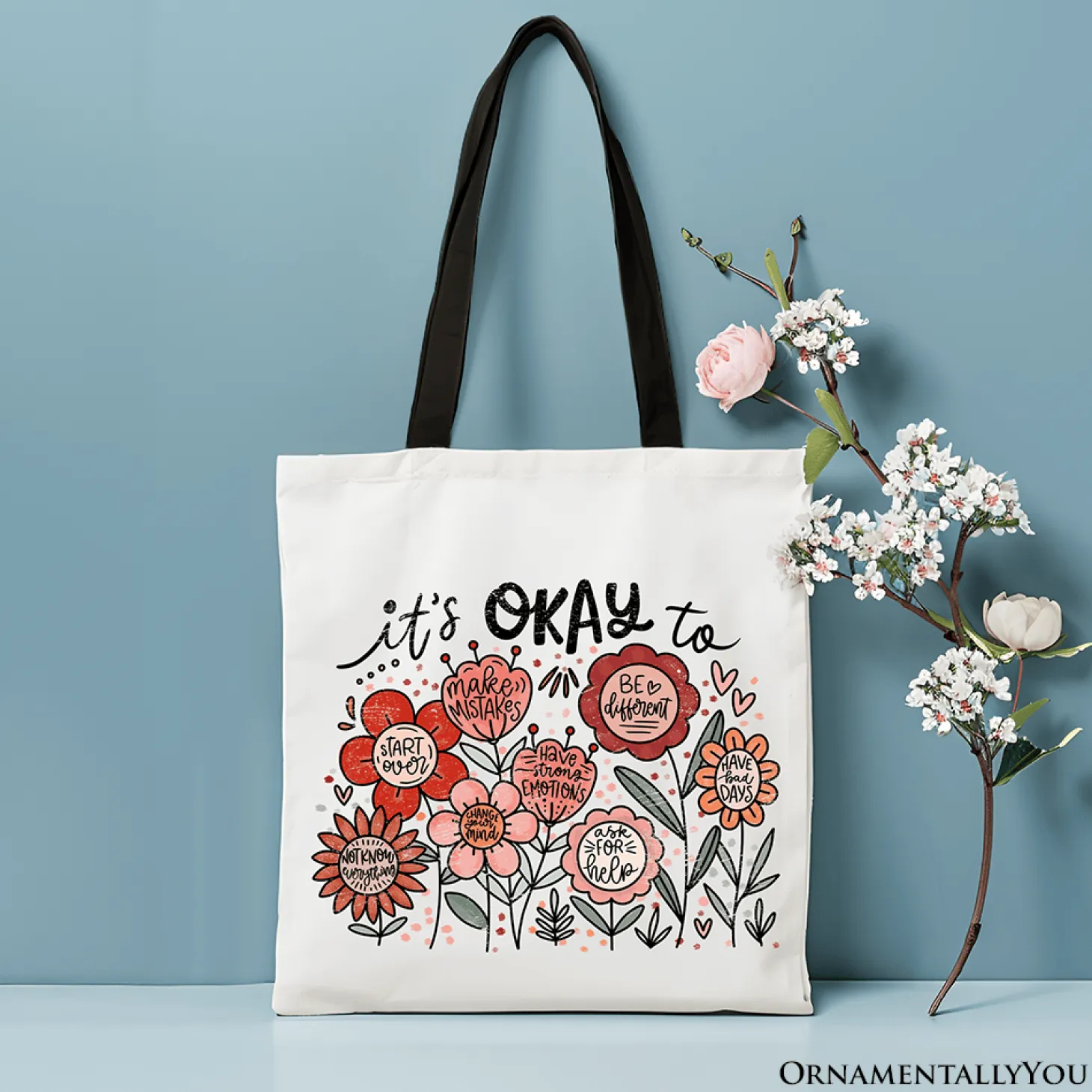 Its Okay Canvas Tote Bag