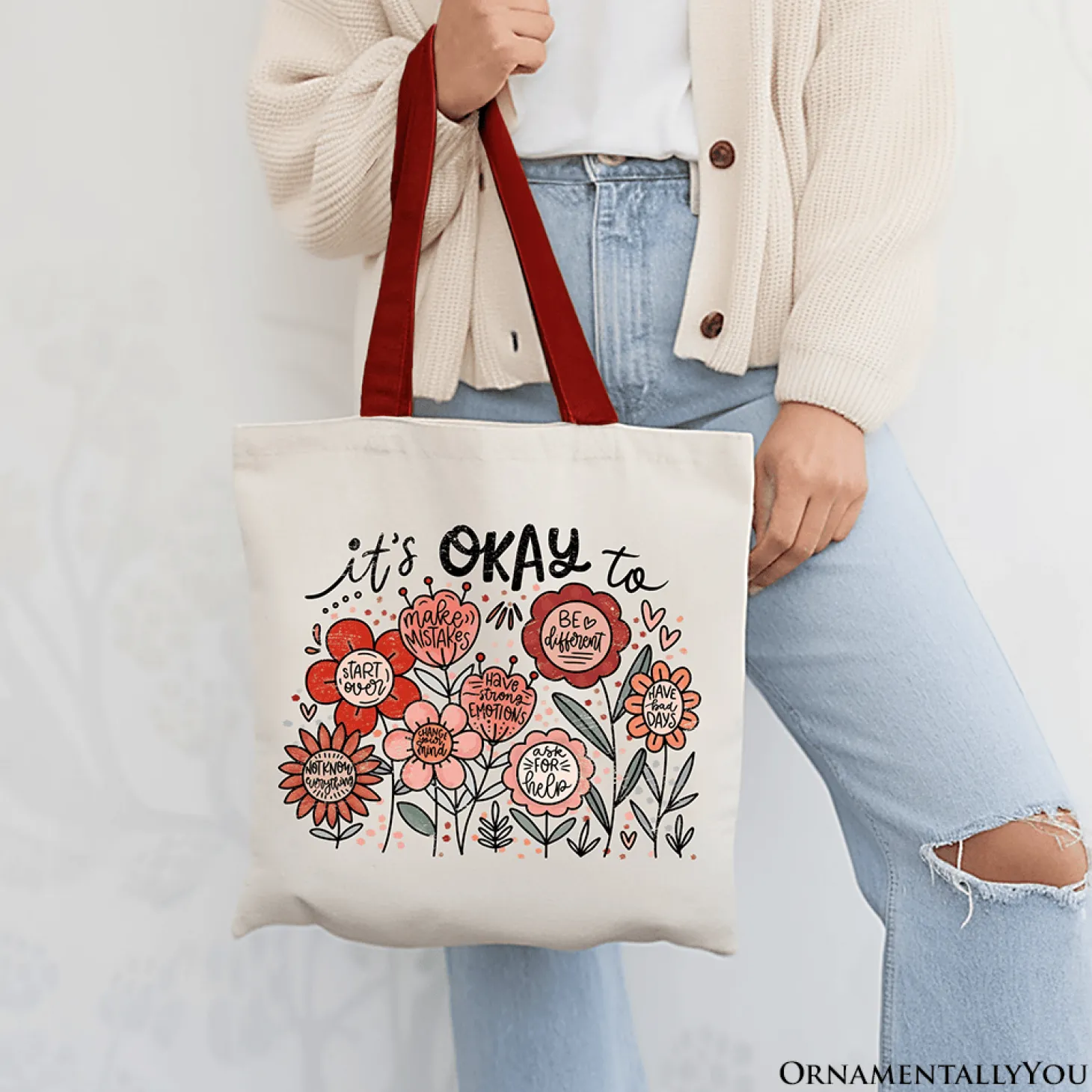 Its Okay Canvas Tote Bag
