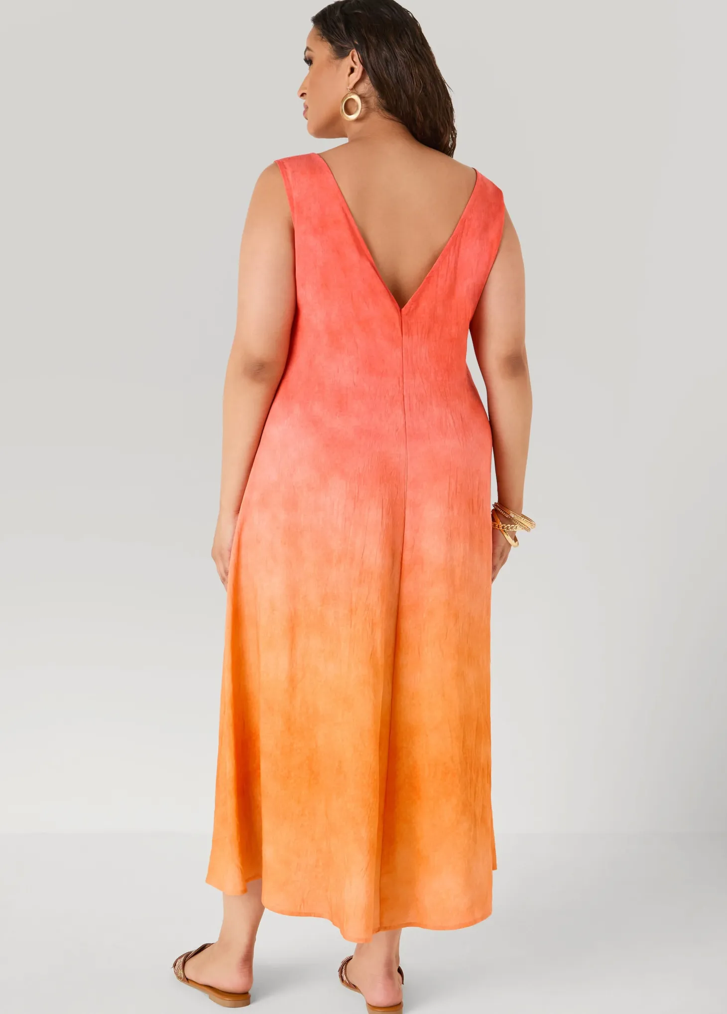 Knotted Ombre Midaxi Dress