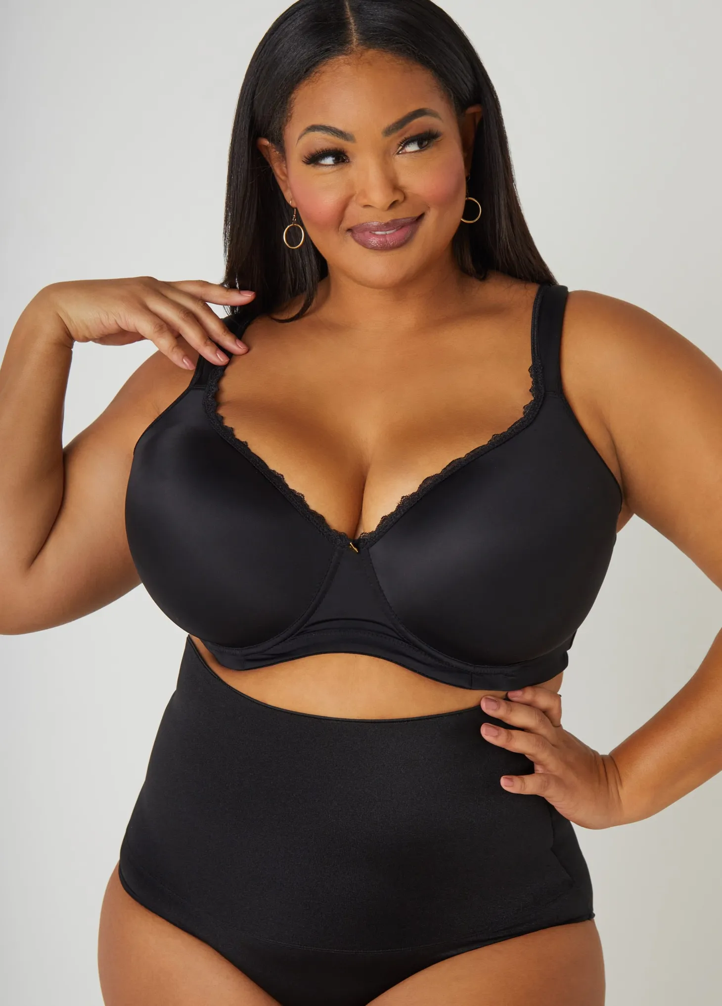 Lace Trim Full Coverage Butterfly Bra