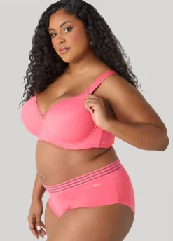 Lace Trimmed Full Coverage Butterfly Bra