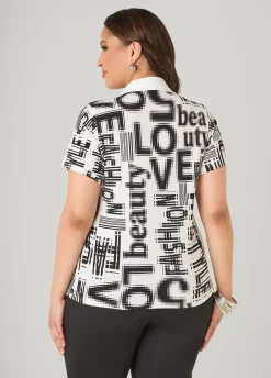 Love Fashion Print Shirt