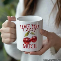 Love You Cherry Much Ceramic Mug