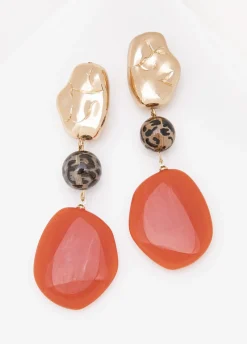 Marbled And Printed Earrings