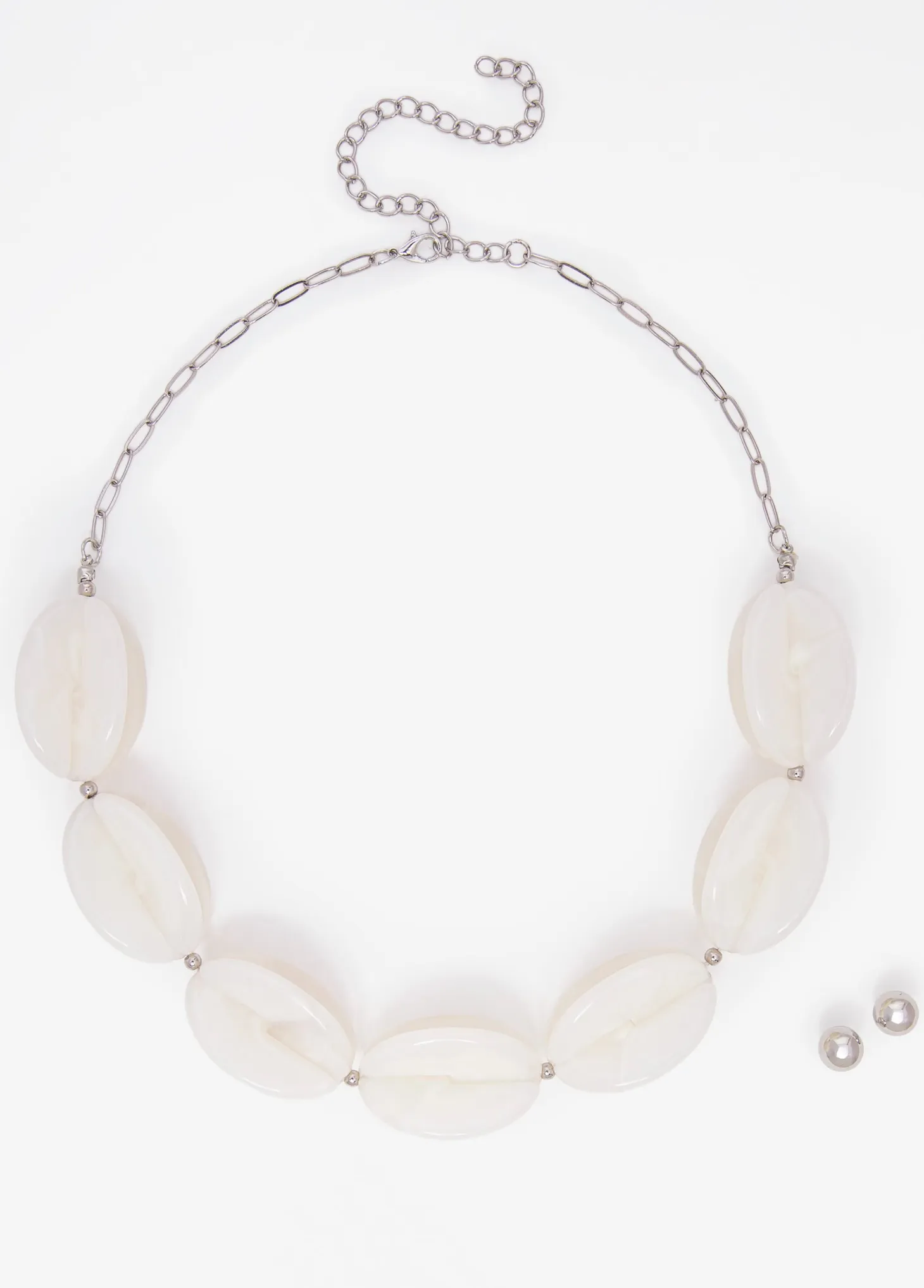 Marbled Necklace Set