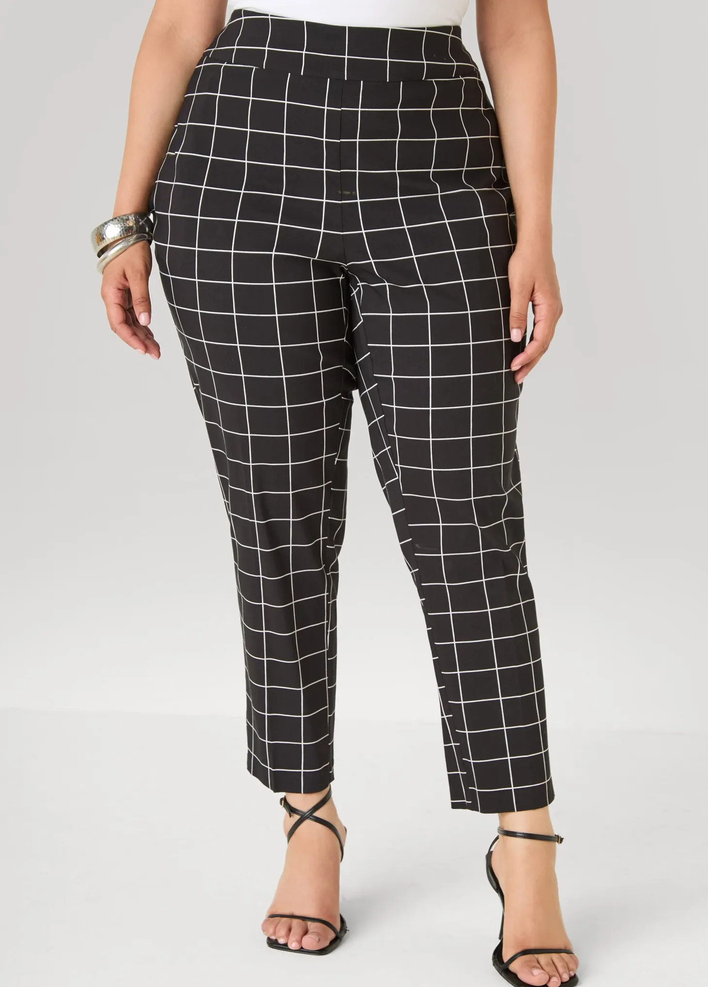Millennium Checked Ankle Pants