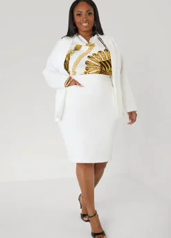 Millennium Twill Pencil Skirt