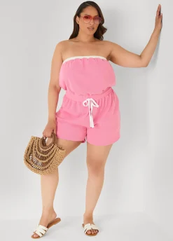 Moon To Noon Strapless Romper
