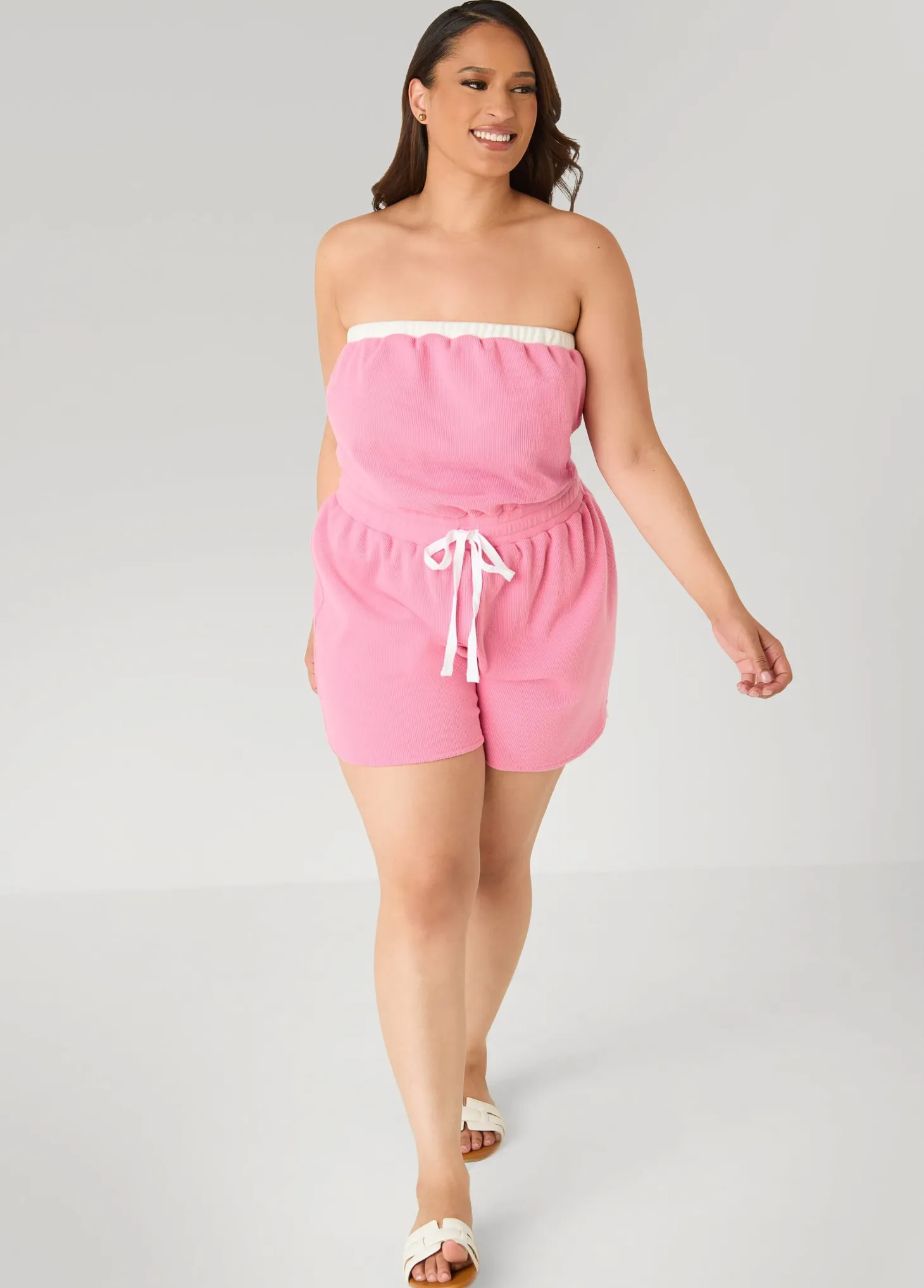 Moon To Noon Strapless Romper