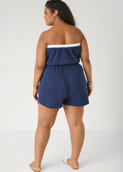 Moon To Noon Strapless Romper