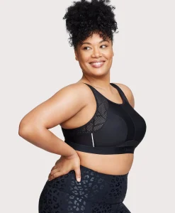 No-Sweat Mesh Sports Bra