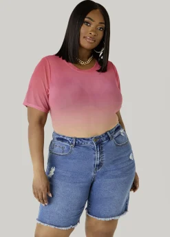 Ombre Mesh Tee