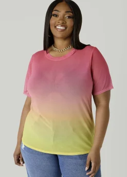 Ombre Mesh Tee