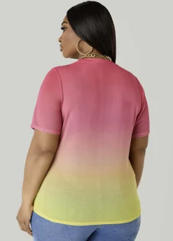Ombre Mesh Tee