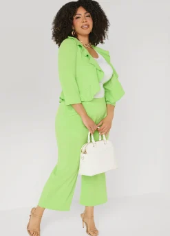Open Front Ruffled Jacket