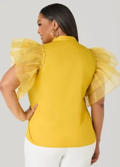 Organza Sleeved Faith Shirt