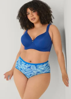 Palm Print Stretch Cotton Briefs