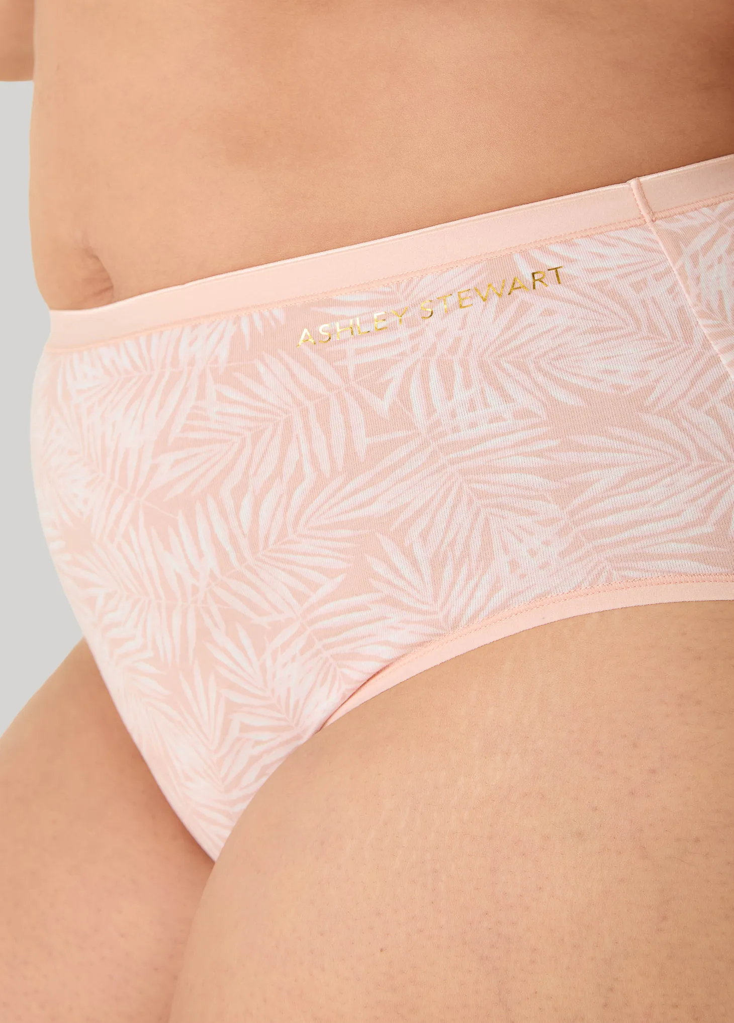 Palm Print Stretch Cotton Briefs