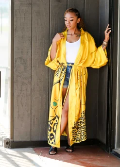 Pardon My Fro™ Mahogany Kimono