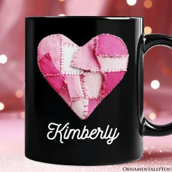 Patchwork Heart Valentine Mug