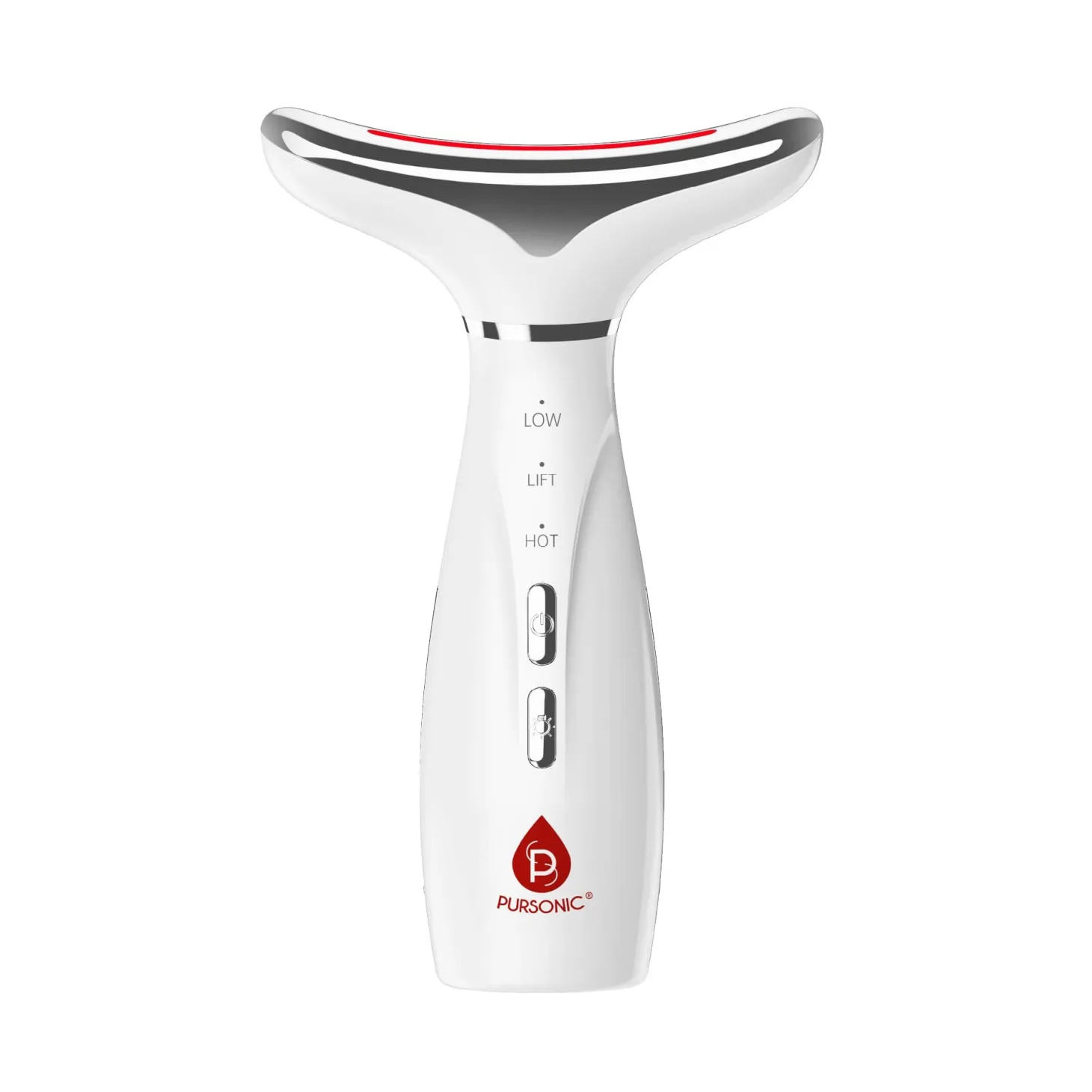 Pursonic 7 Color LED Light Therapy Neck And Face Device