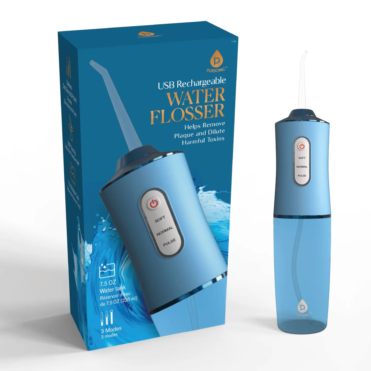 Pursonic USB Rechargeable Water Flosser
