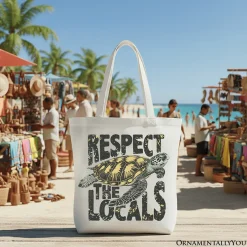 Respect the Locals Turtles Tote Bag