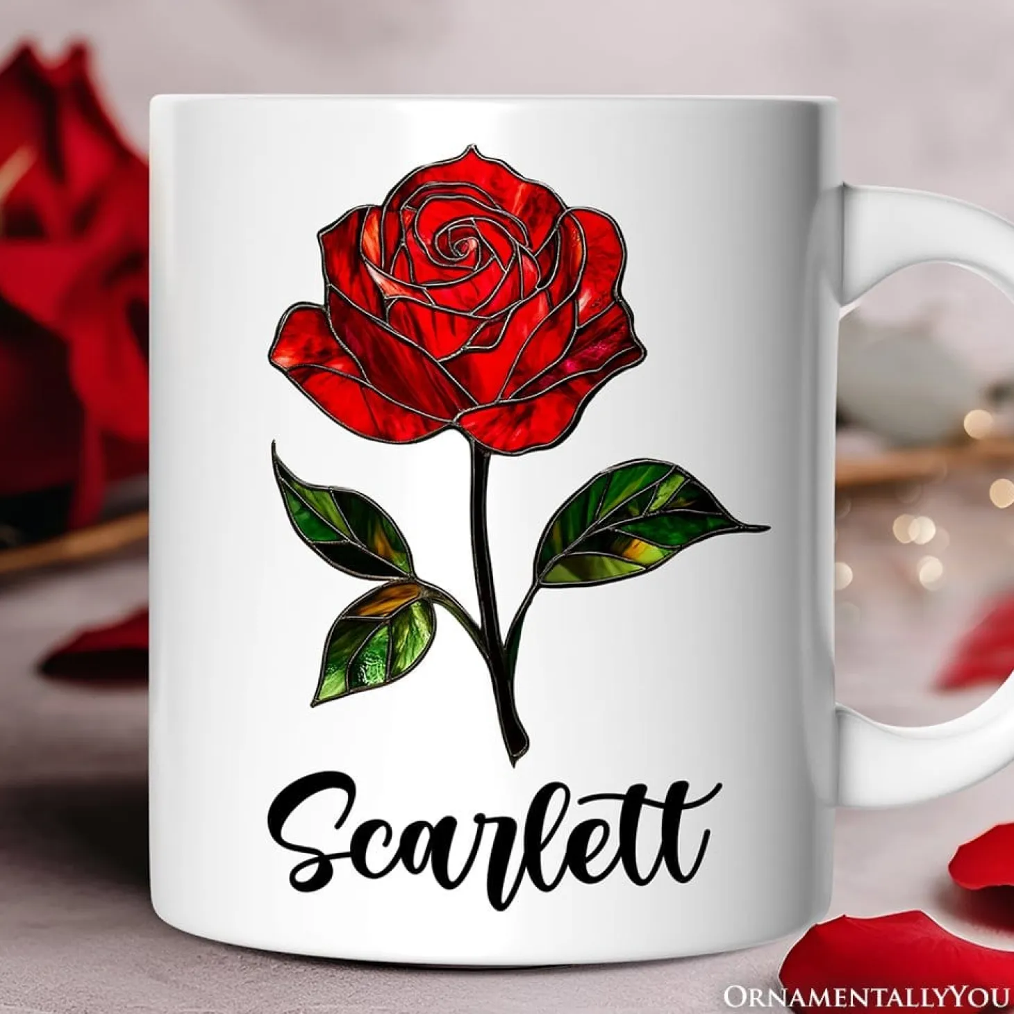 Rose Ceramic Mug