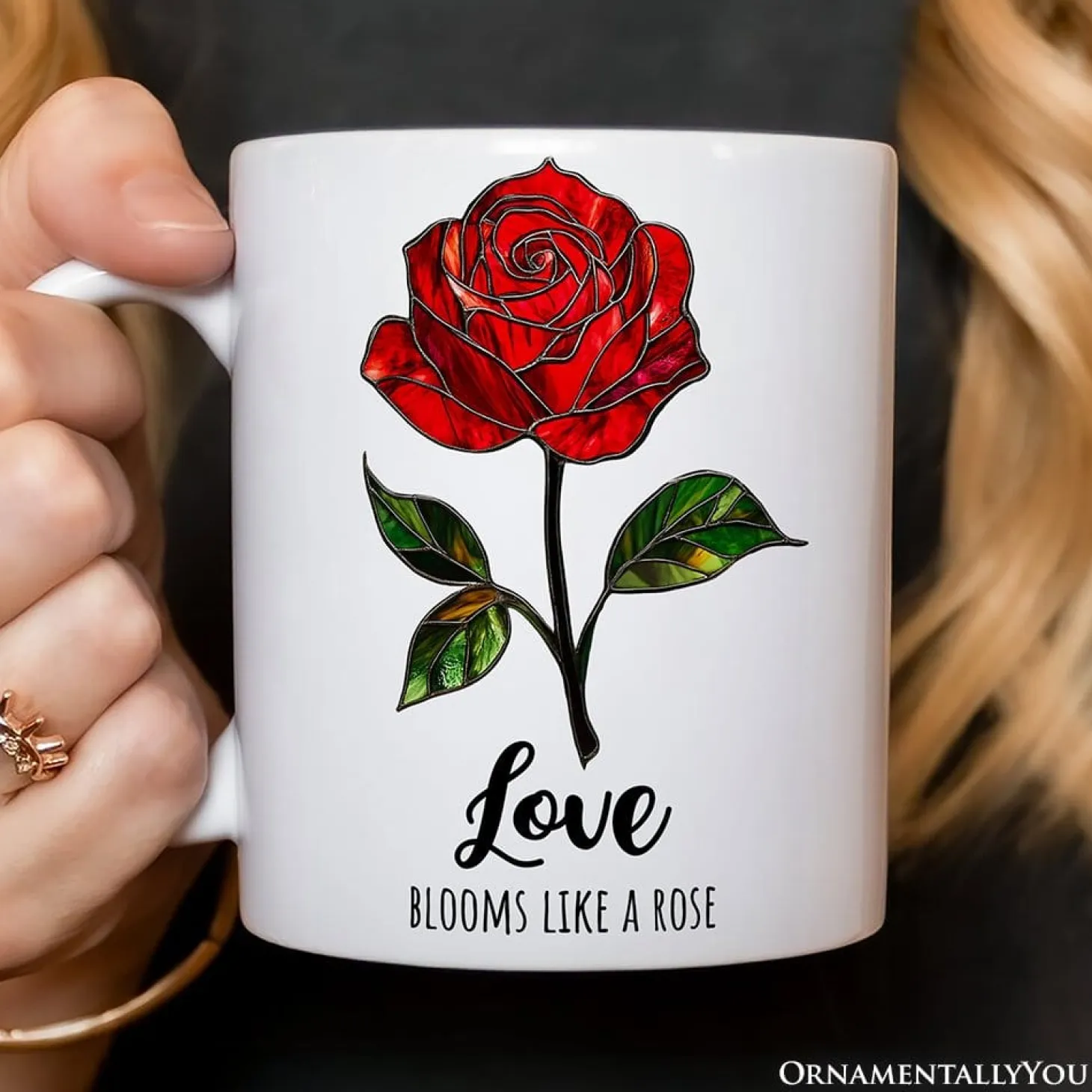 Rose Ceramic Mug